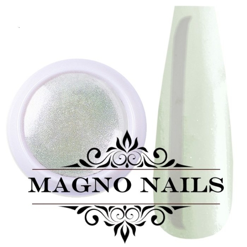Chrome Pigment - Chrom Powder - White-Green  Nail Art Nailart Puder